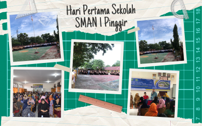 Hari Pertama Masuk Sekolah di SMAN 1 Pinggir Tahun Ajaran Baru 2024/2025 Dimulai dengan Semangat dan Antusiasme Tinggi